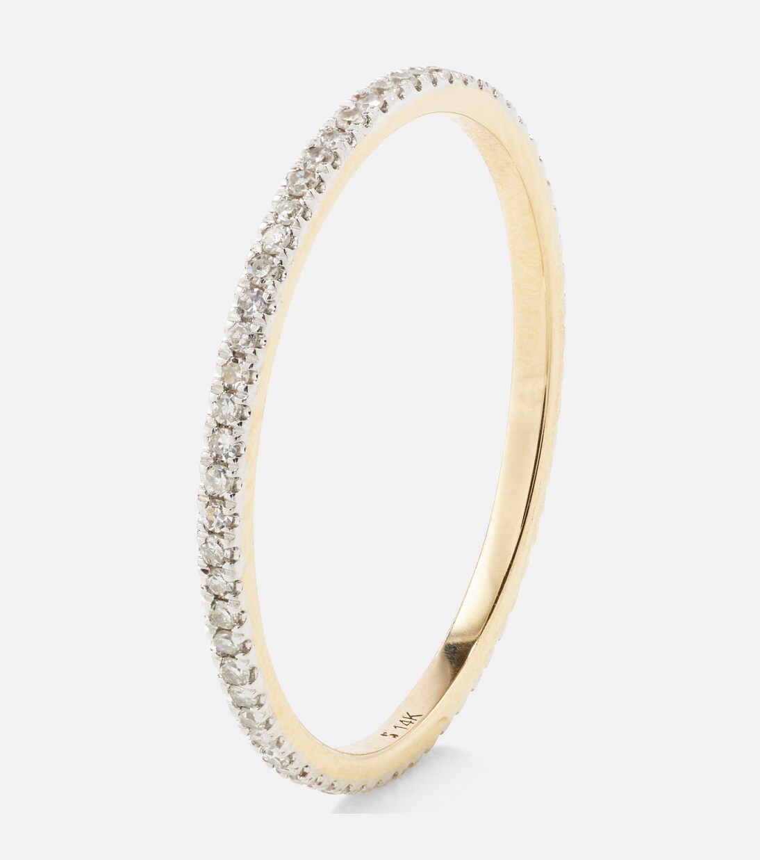 Anello in oro 10kt con diamanti - Eleganza giovane e moderna