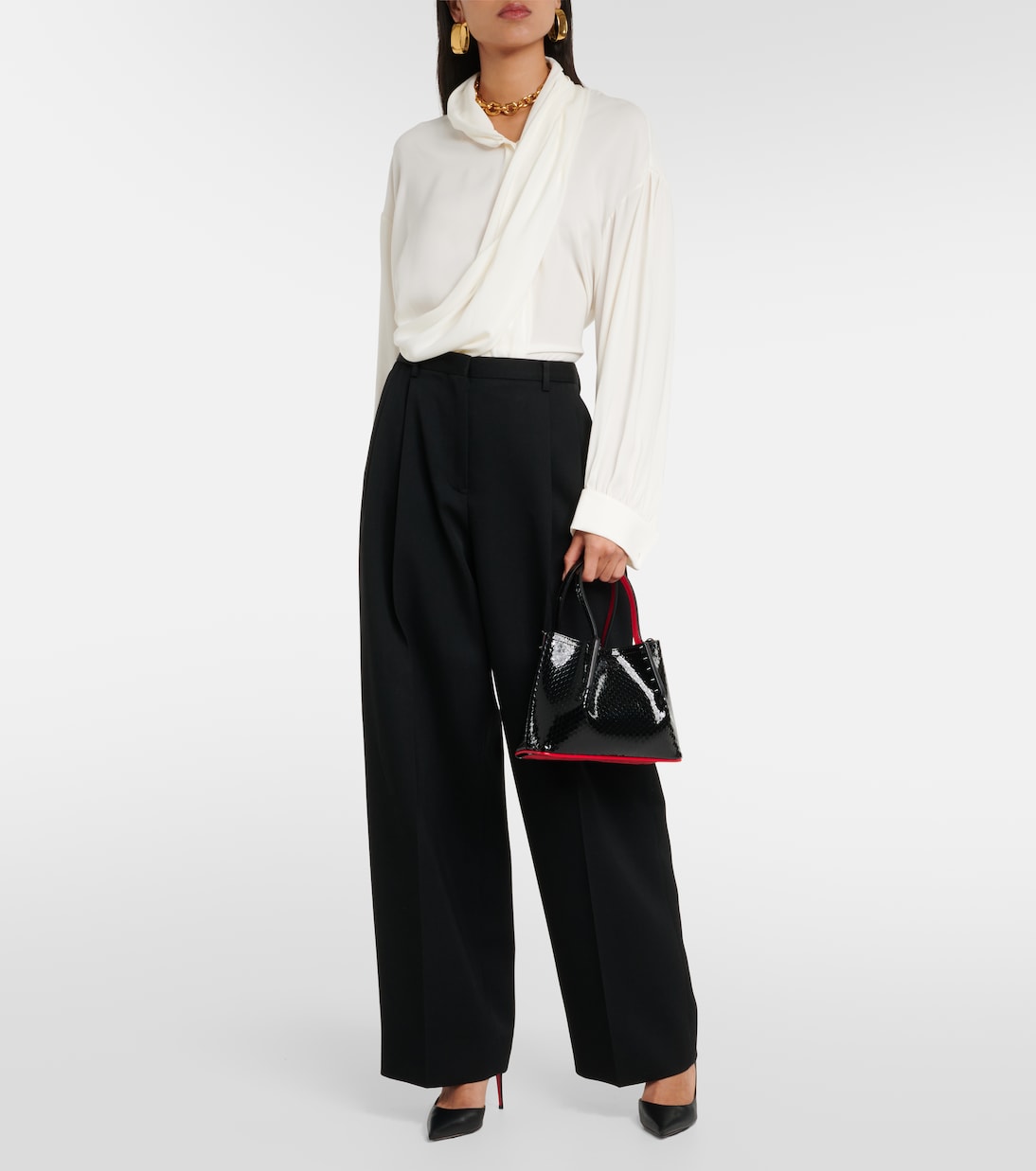 Borsa Cabarock Mini in vernice | Christian Louboutin