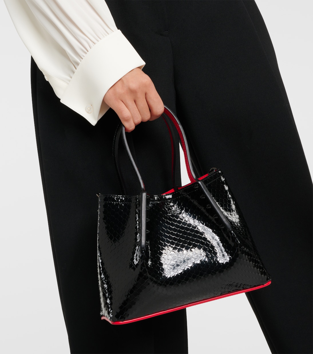 Borsa Cabarock Mini in vernice | Christian Louboutin
