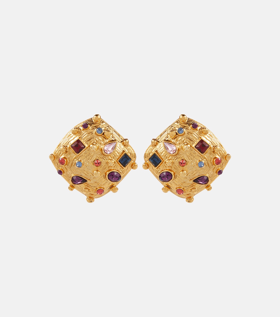 Deon embellished gold-plated earrings | Jennifer Behr