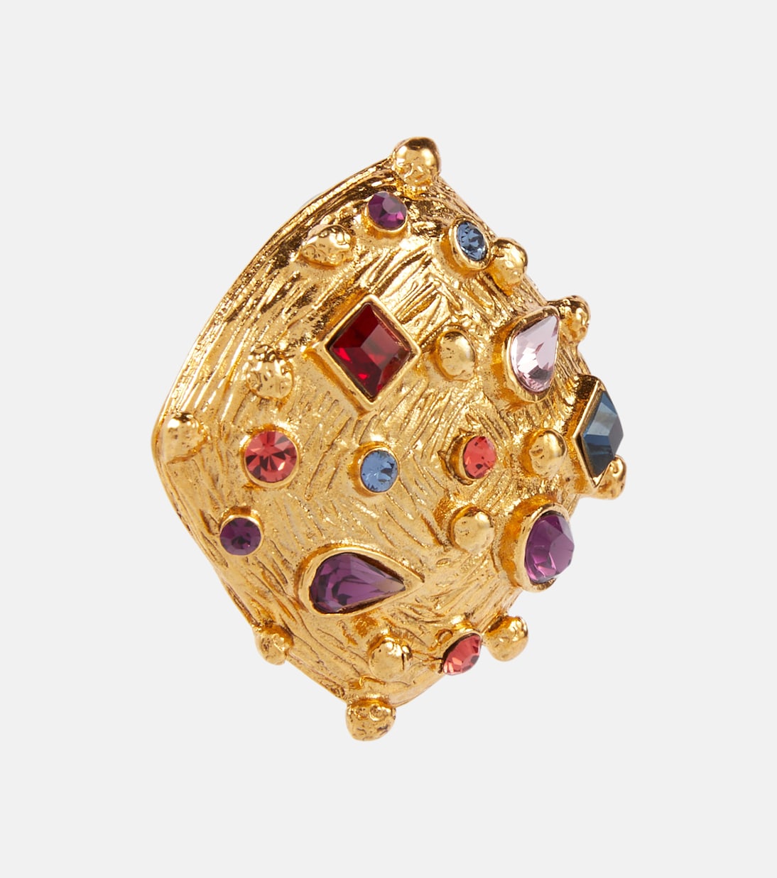 Deon embellished gold-plated earrings | Jennifer Behr