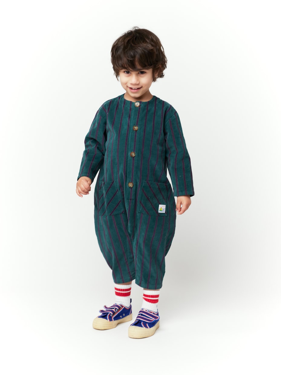 Baby - Salopette in velluto a righe | Bobo Choses