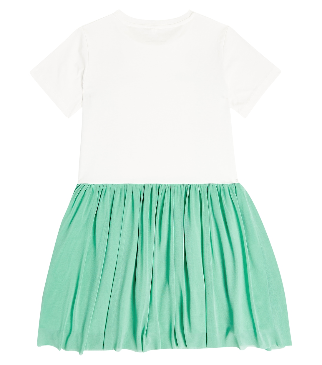 Bedrucktes Kleid aus Baumwolle mit Tüll | Stella McCartney Kids