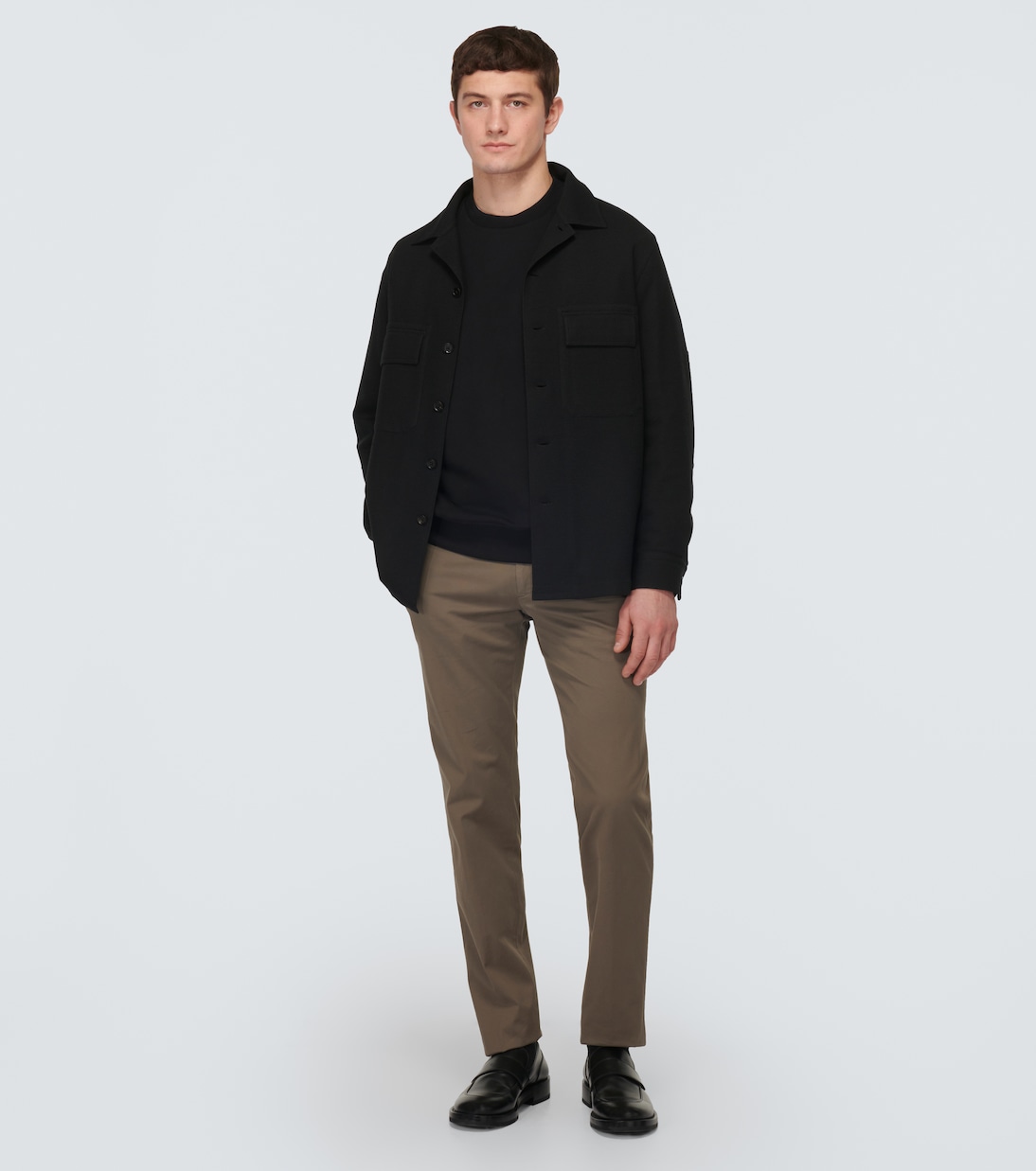 Hemdjacke aus Wolle und Baumwolle | Zegna