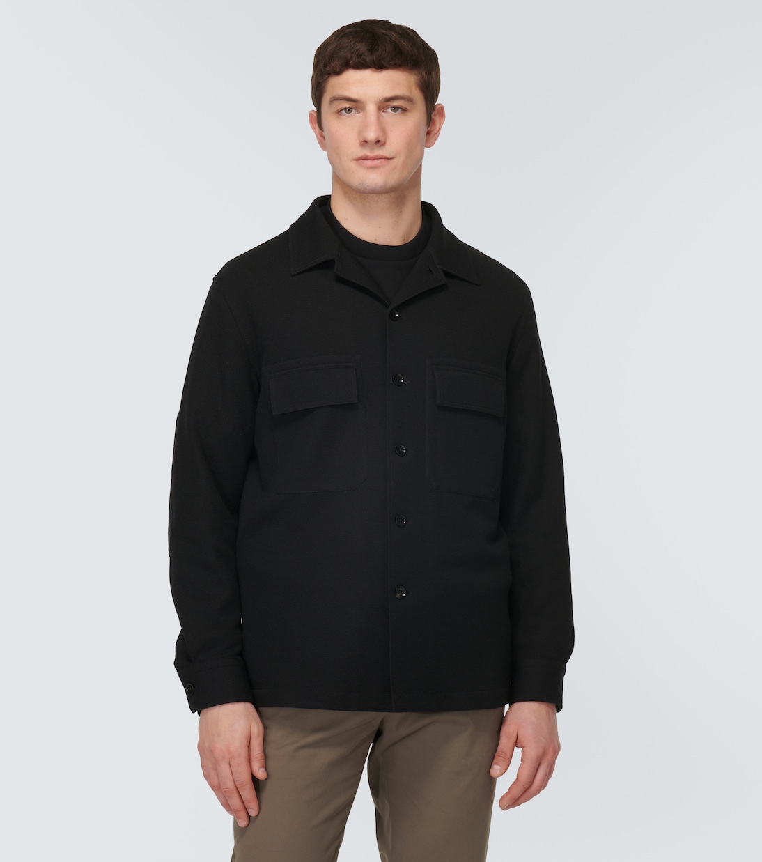 Hemdjacke aus Wolle und Baumwolle | Zegna