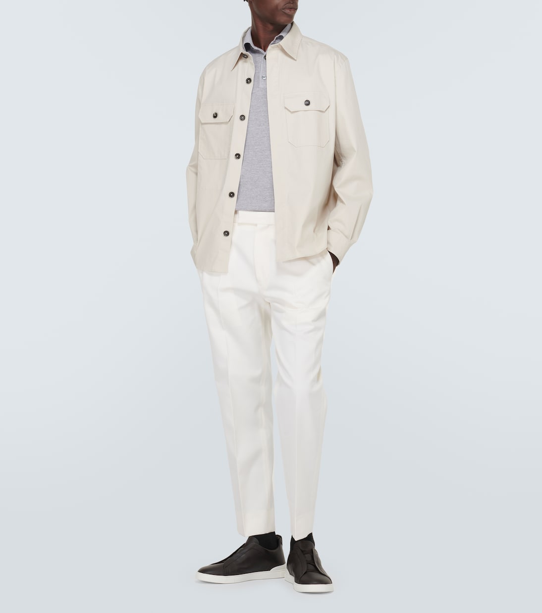 Sneakers Triple Stitch in pelle | Zegna