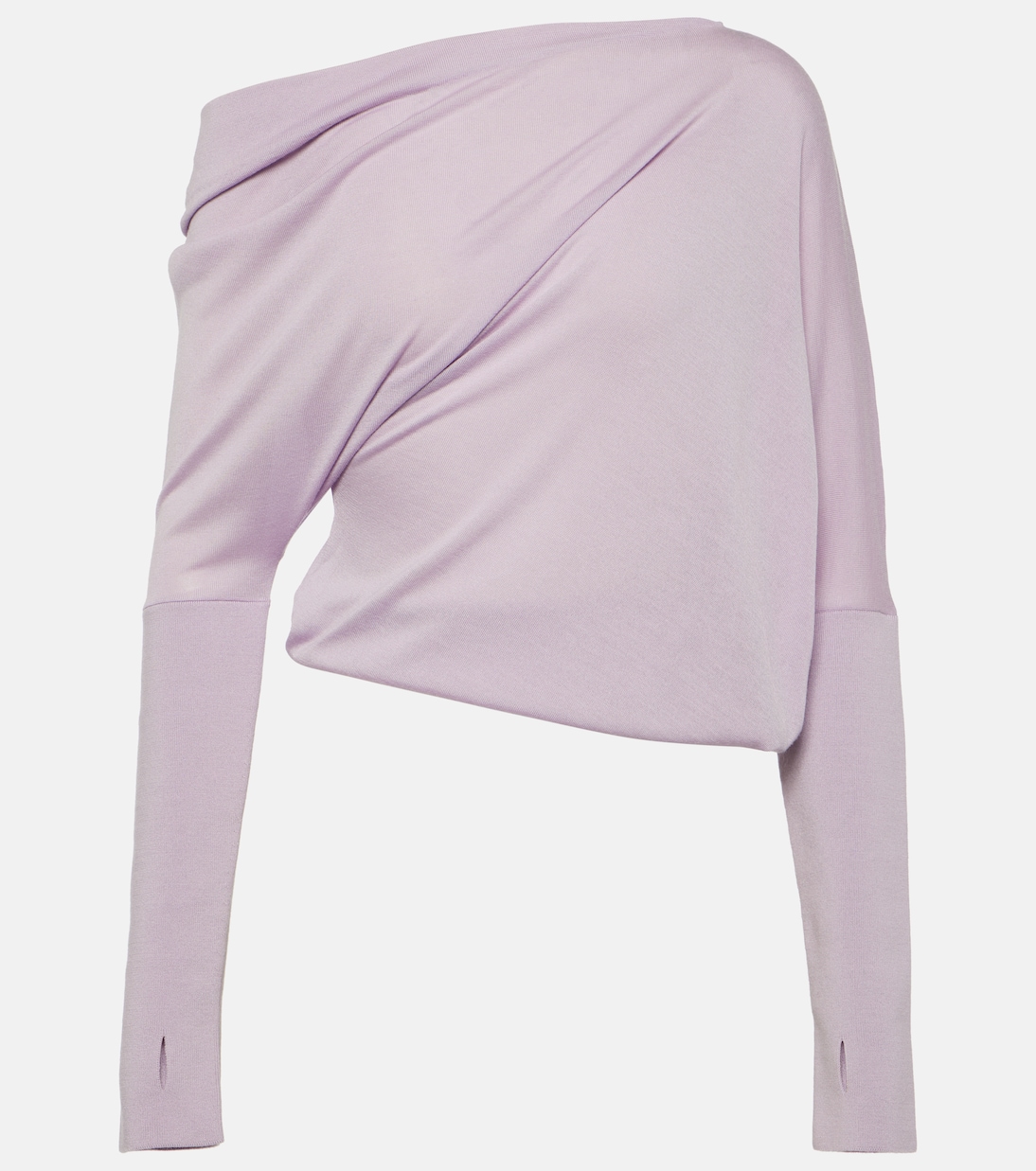 Jersey de cachemir y seda de un solo hombro | Tom Ford