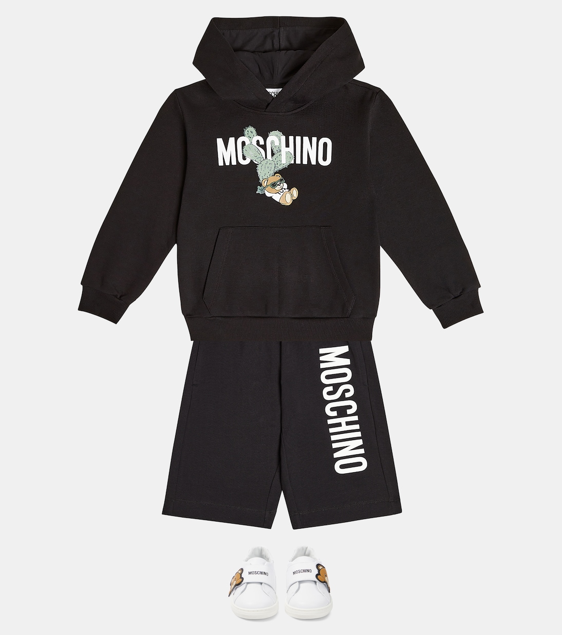 Teddy Bear cotton hoodie | Moschino Kids