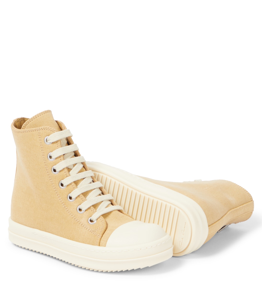 Denim high-top sneakers | Rick Owens Kids