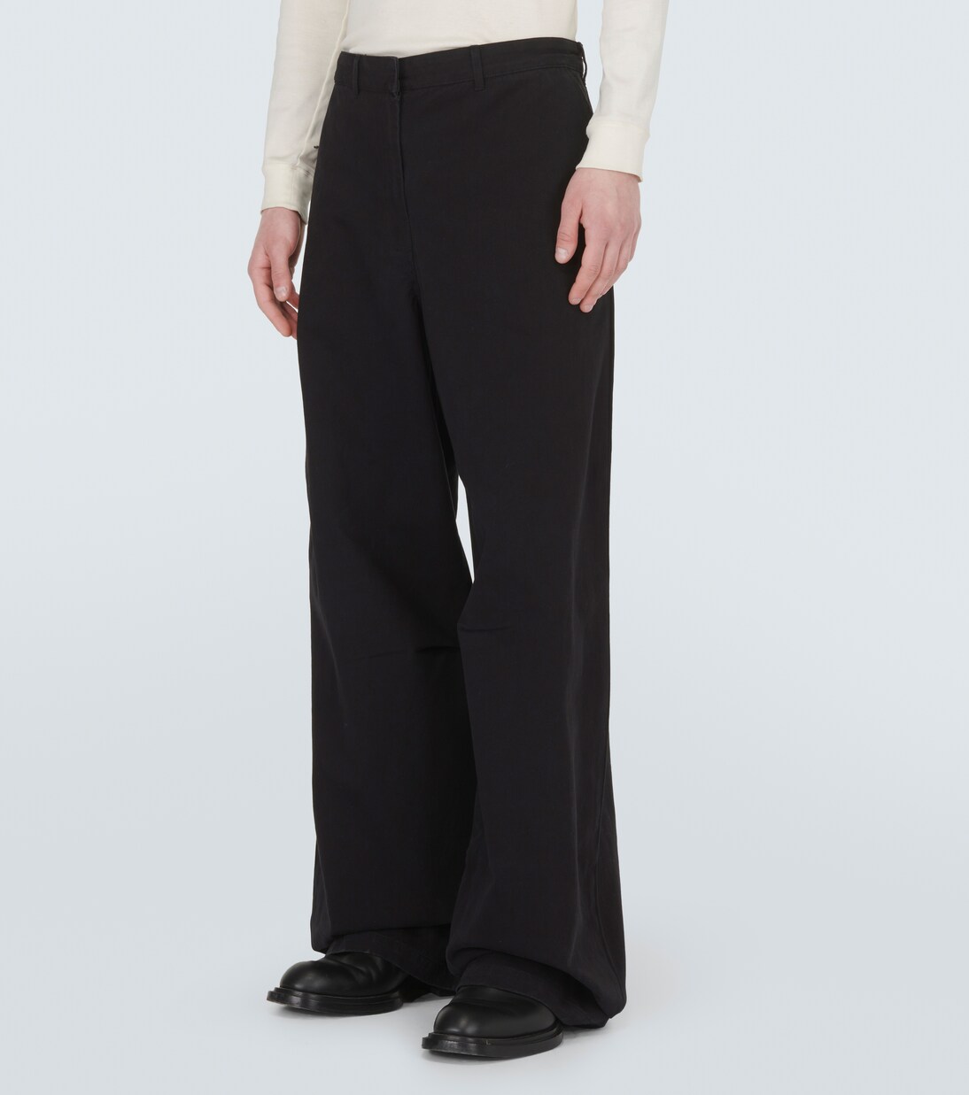 Weite Hose PM aus Baumwoll-Twill | Entire Studios