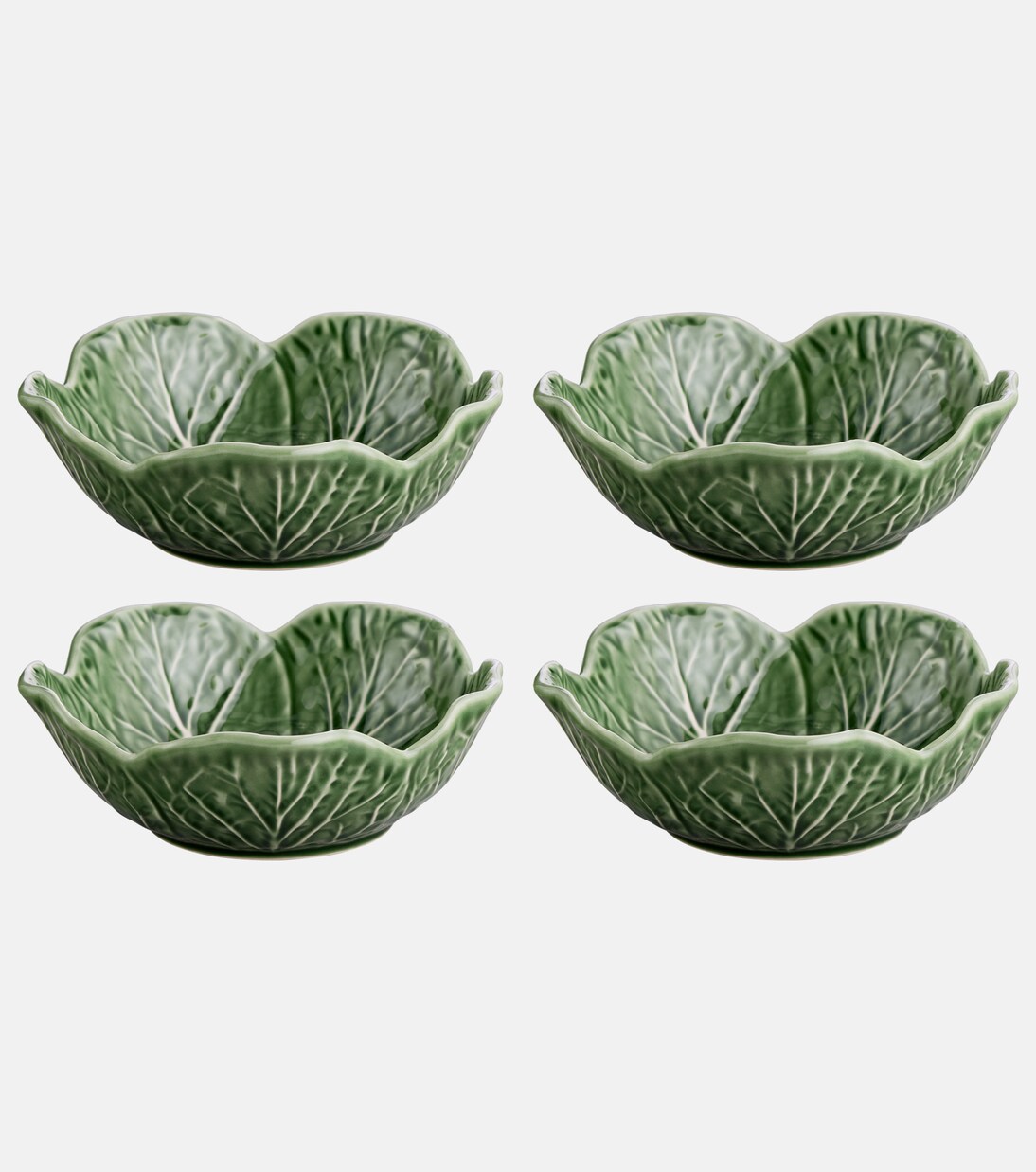 Cabbage set of 4 ceramic bowls | Bordallo Pinheiro