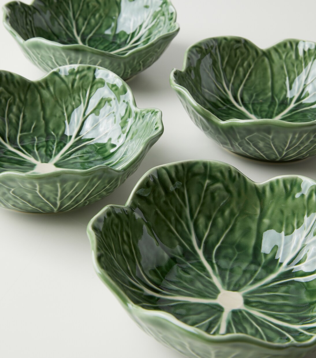 Cabbage set of 4 ceramic bowls | Bordallo Pinheiro