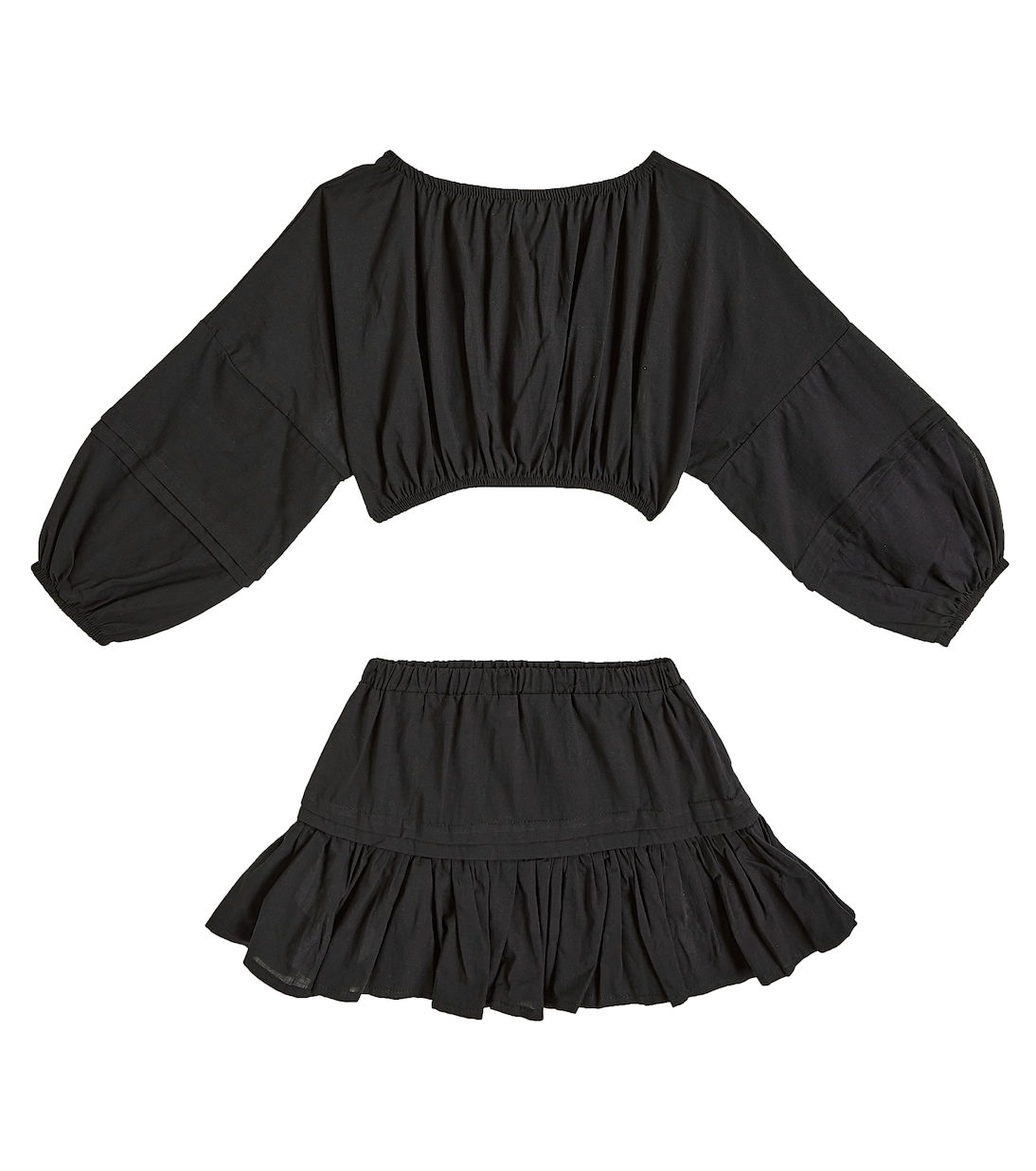 Set de top y falda de algodón | Monnalisa