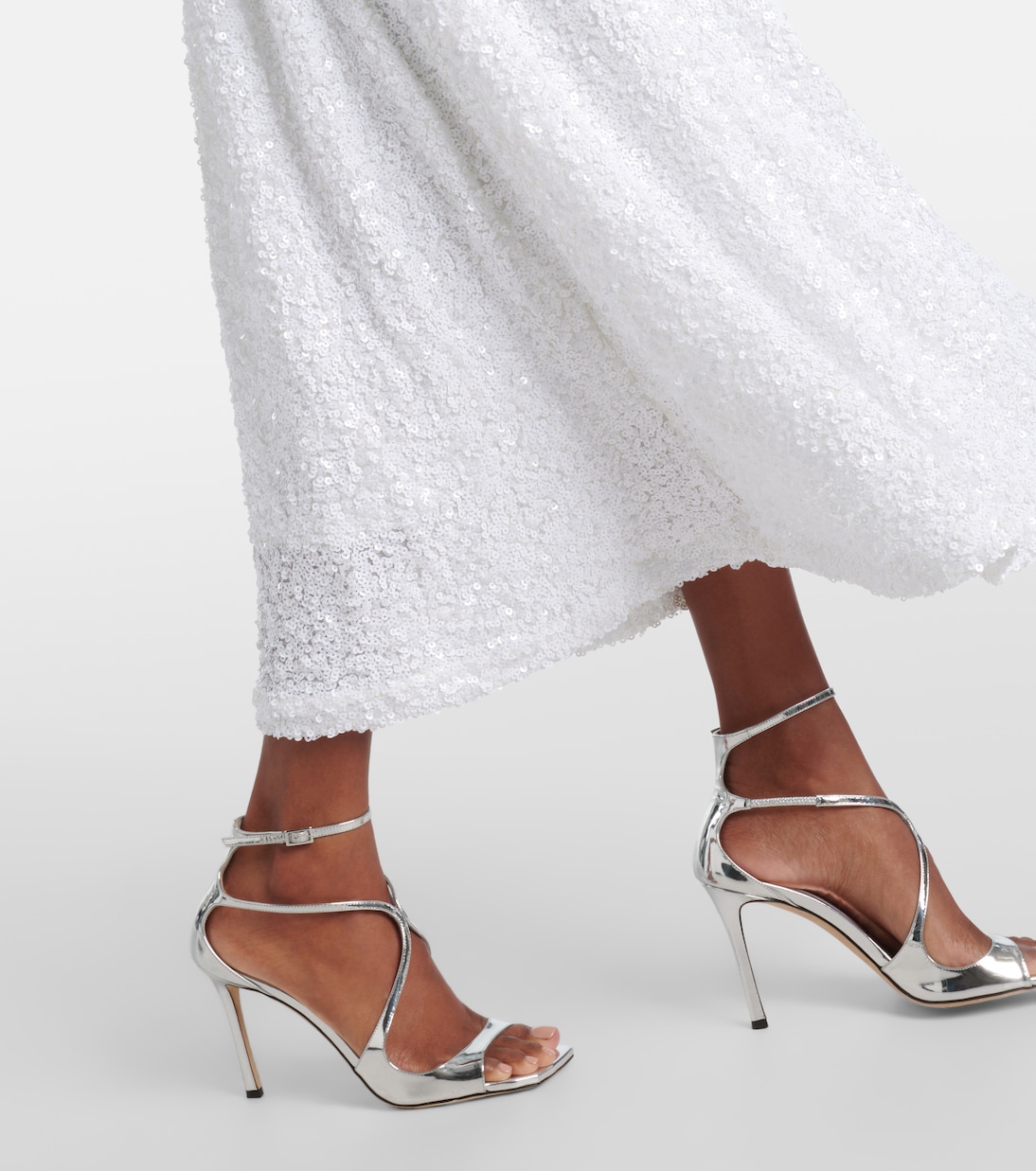 Bridal sequined puff-sleeve gown | Rotate