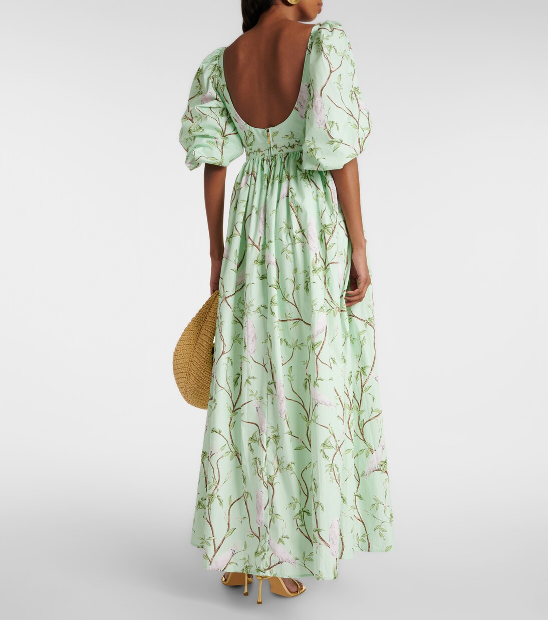 Maxikleid Vivianne Cacatua aus Baumwolle | Agua by Agua Bendita