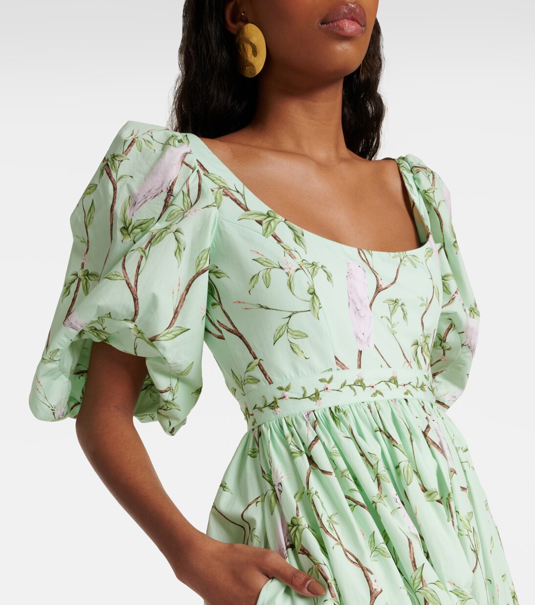 Maxikleid Vivianne Cacatua aus Baumwolle | Agua by Agua Bendita