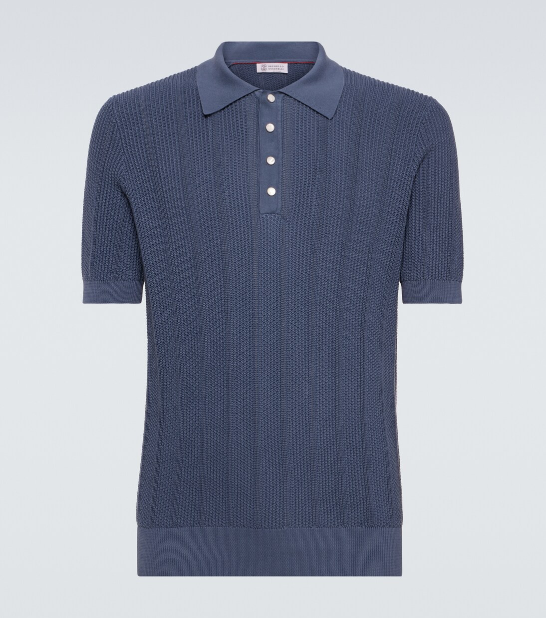 Polo de algodón acanalado | Brunello Cucinelli
