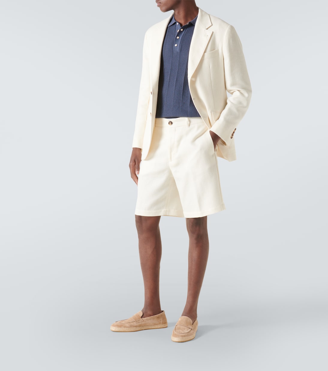 Polo de algodón acanalado | Brunello Cucinelli