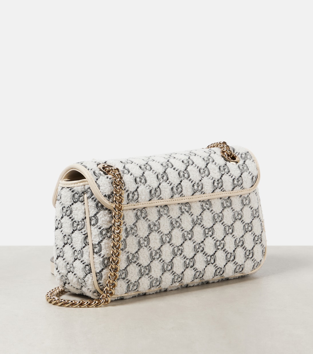 Schultertasche GG Marmont Small aus Tweed | Gucci