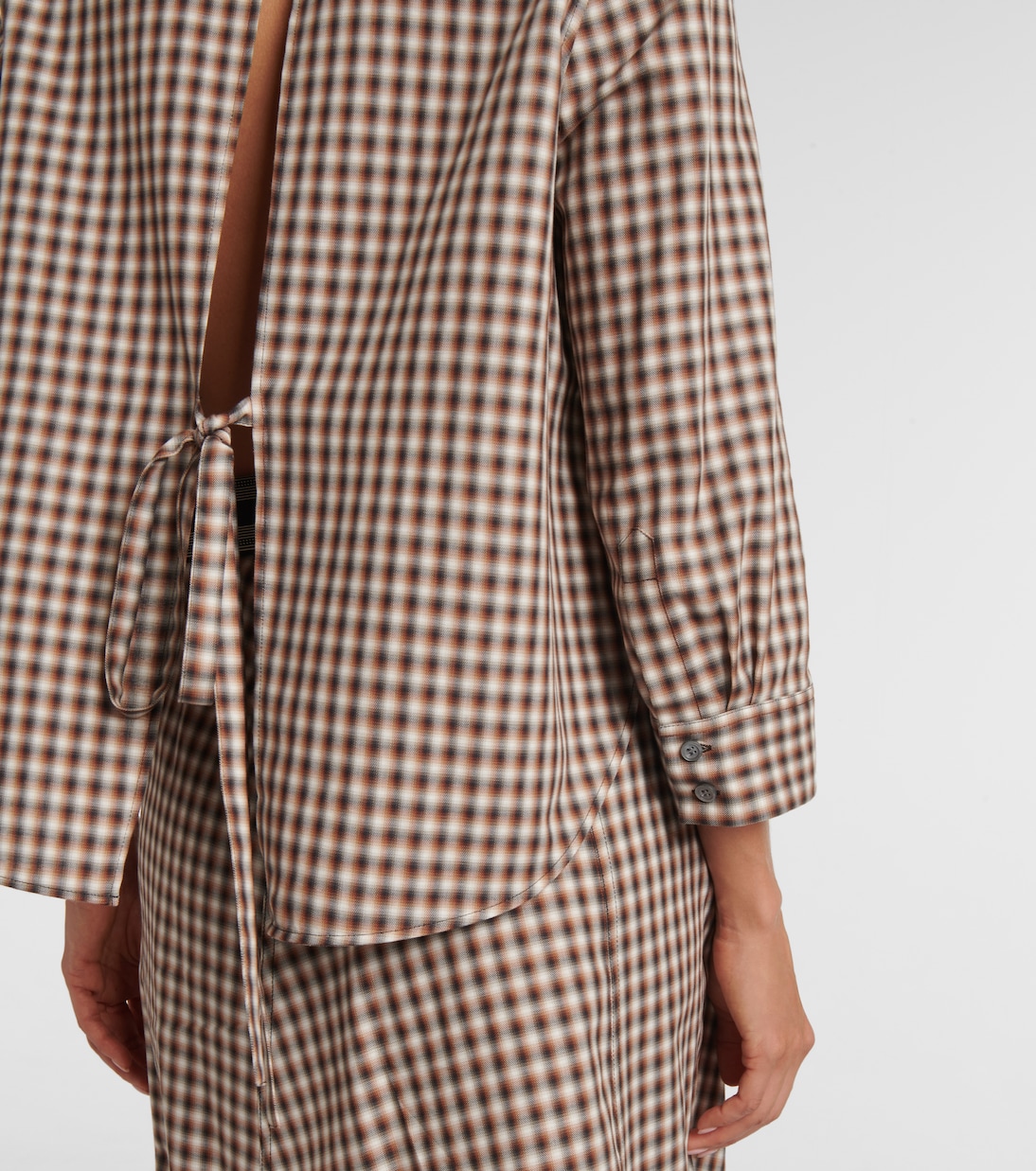 Anagram checked cotton shirt | Loewe
