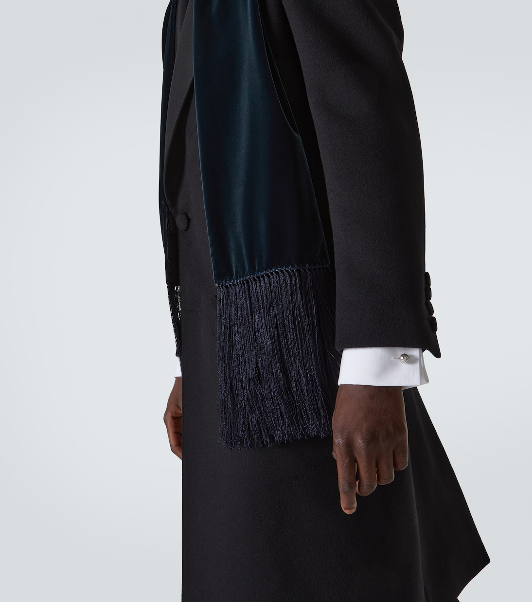 Bufanda de terciopelo con flecos | Tom Ford