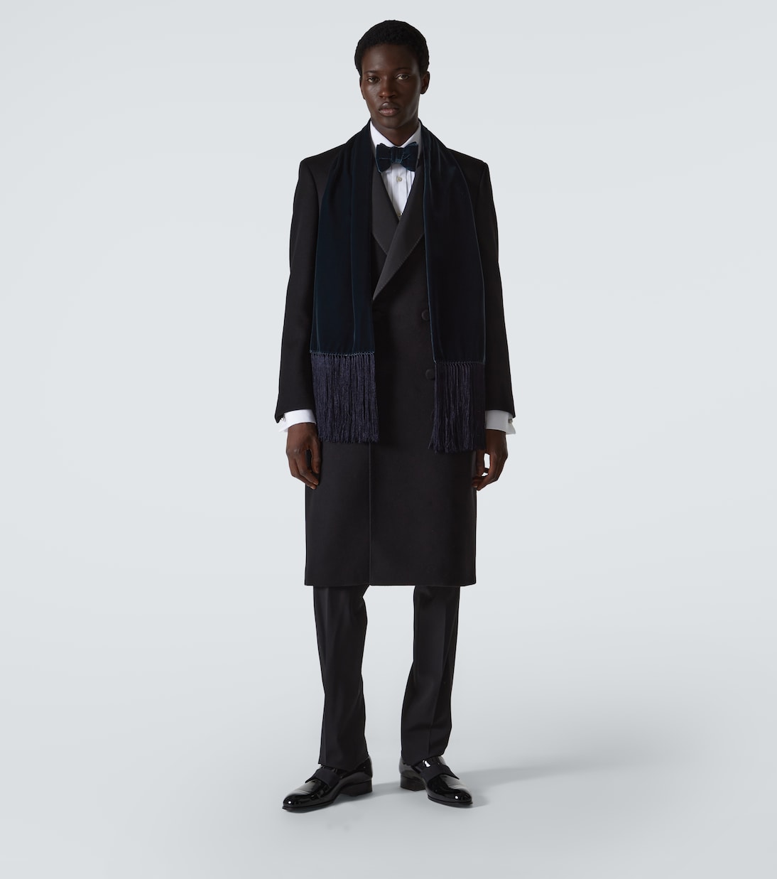 Bufanda de terciopelo con flecos | Tom Ford