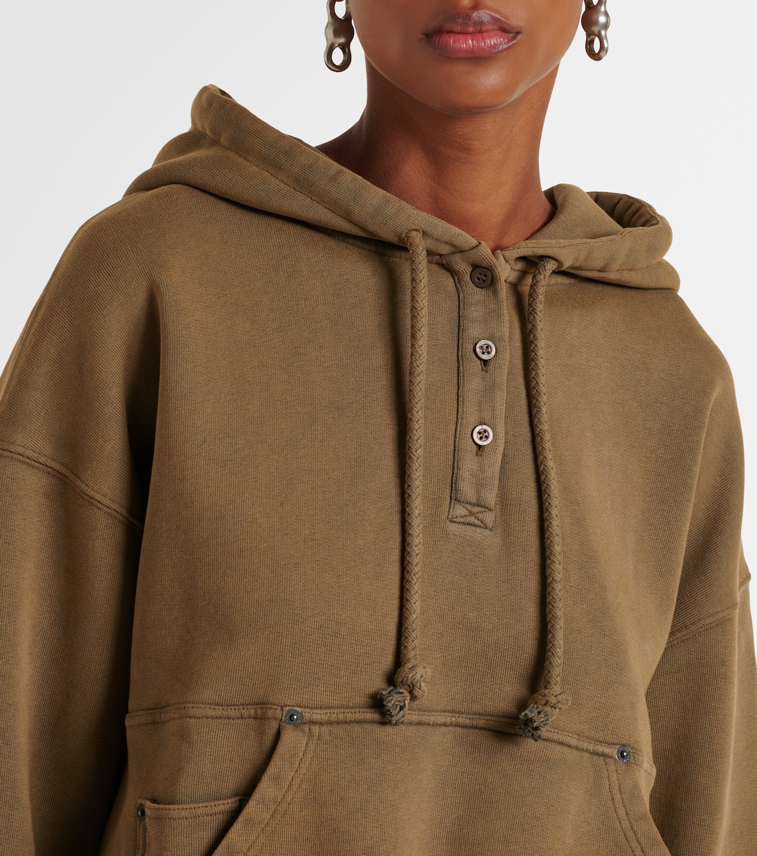 Sweat-shirt à capuche en coton | Acne Studios