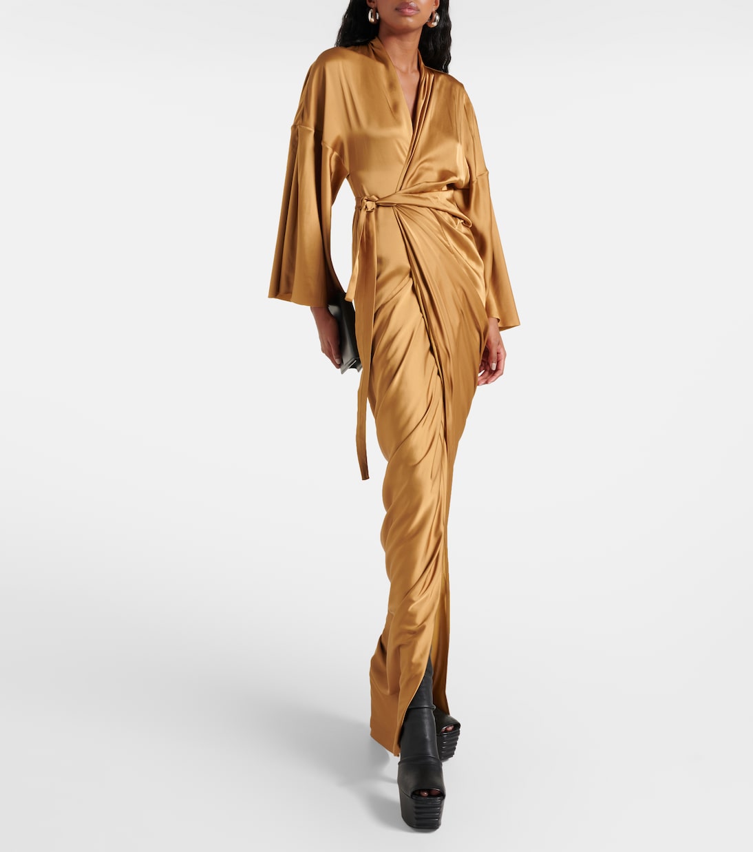 Robe aus Satin | Rick Owens