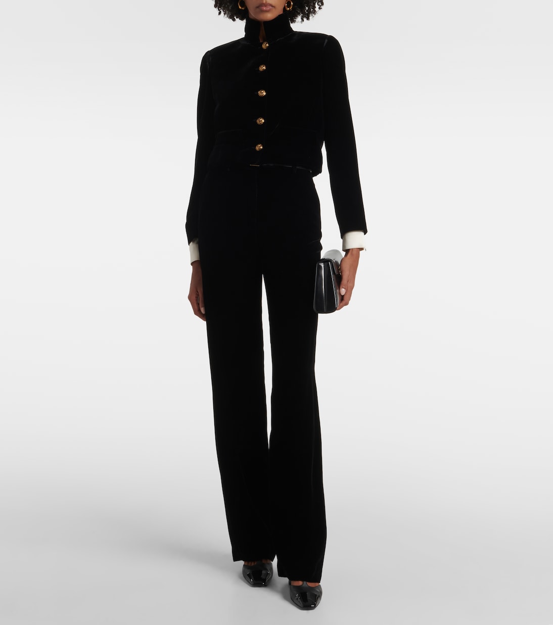 Pantaloni a gamba larga Goldie in velluto | Loro Piana