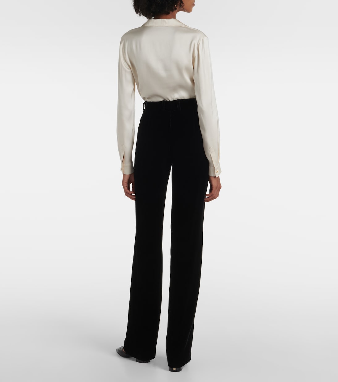 Pantaloni a gamba larga Goldie in velluto | Loro Piana