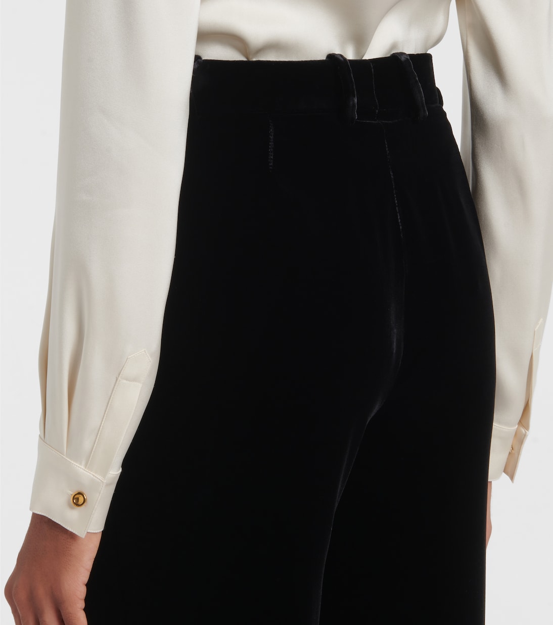 Pantaloni a gamba larga Goldie in velluto | Loro Piana