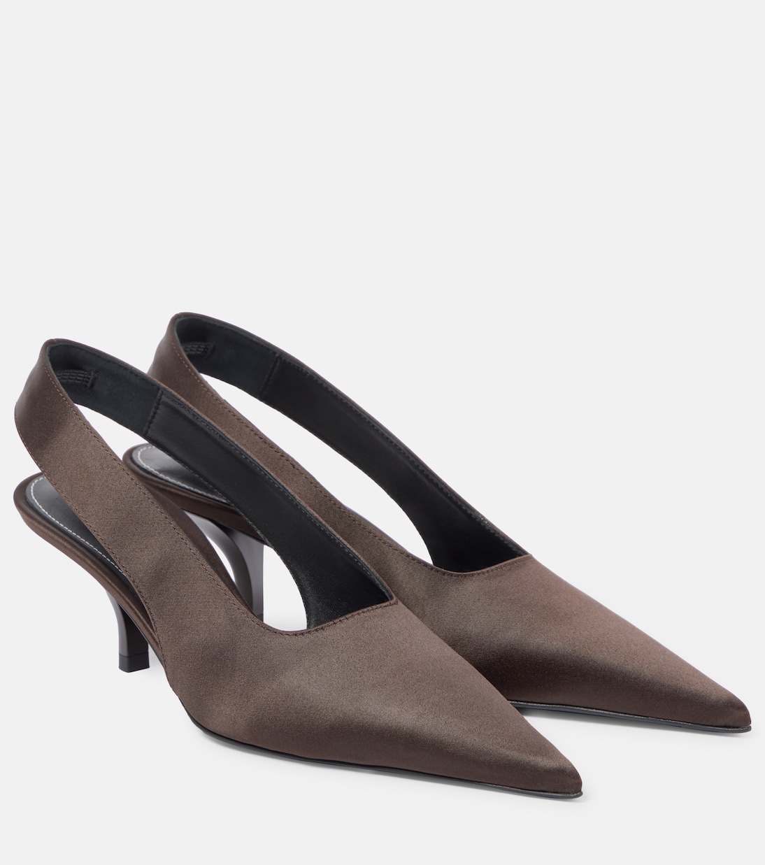 Slingback-Pumps Classic 55 aus Satin | Toteme