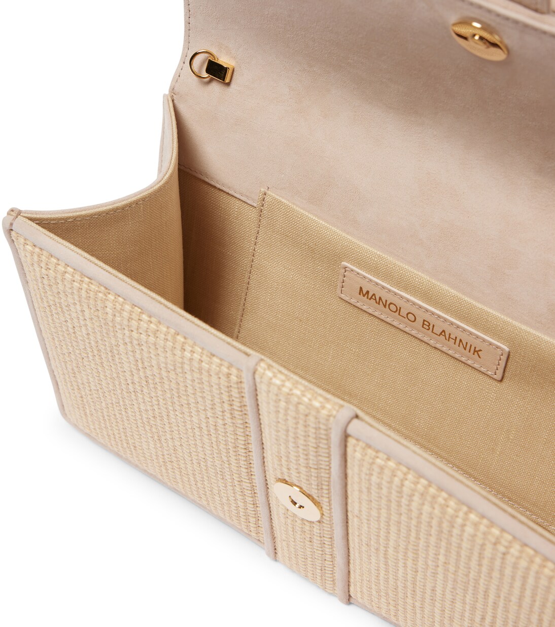 Pochette Maycap en raphia | Manolo Blahnik