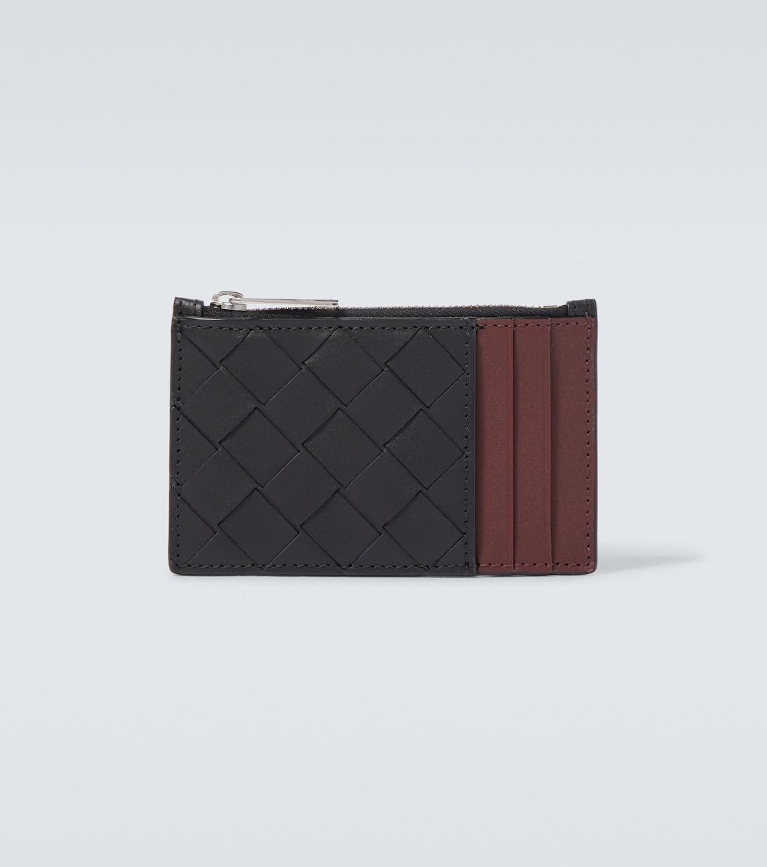 Intrecciato zip-up leather card case | Bottega Veneta