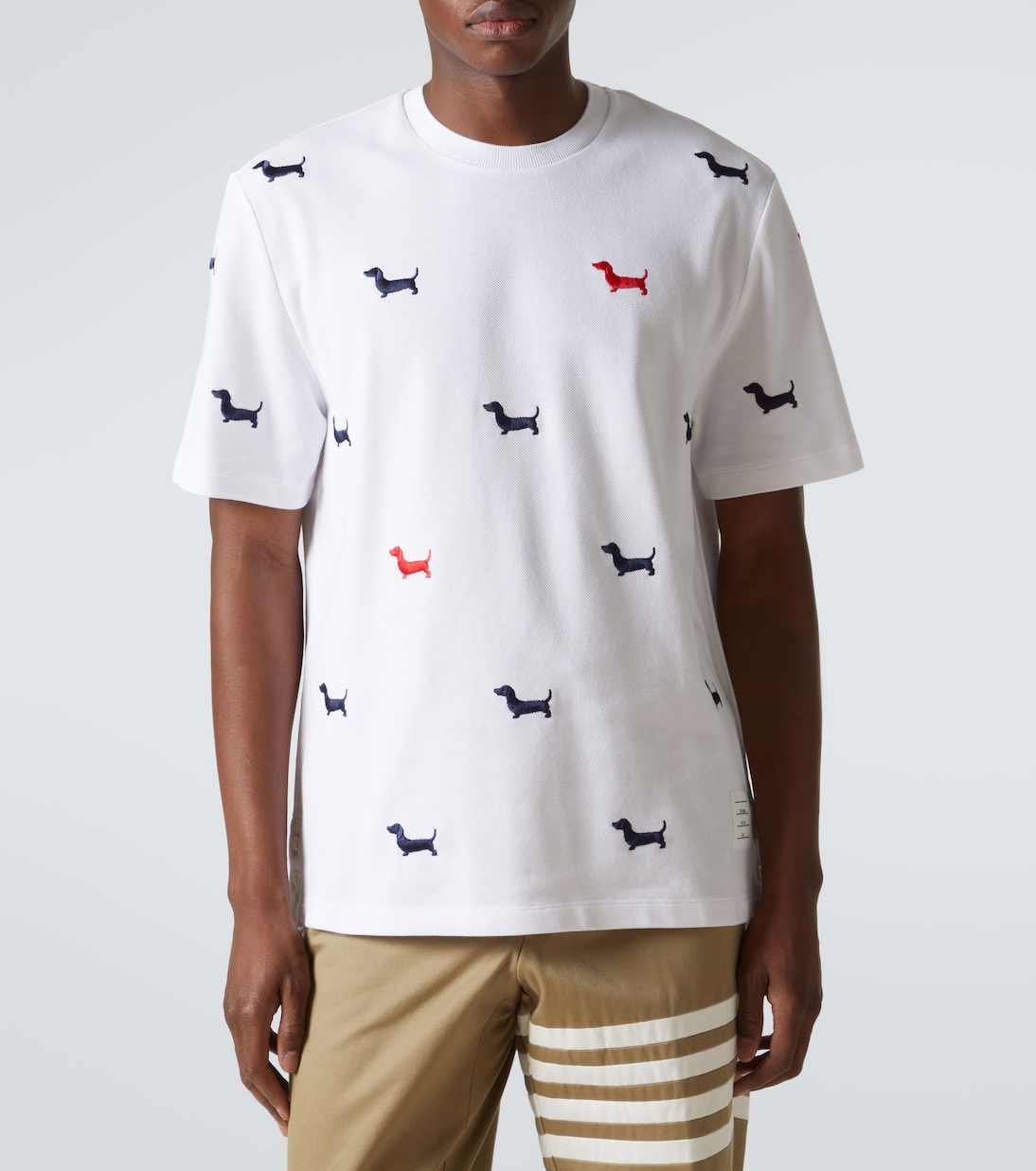 T-shirt Hector in piqué di cotone | Thom Browne