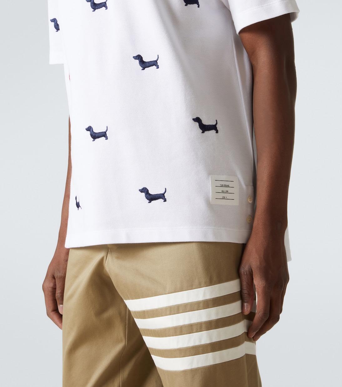 T-shirt Hector in piqué di cotone | Thom Browne