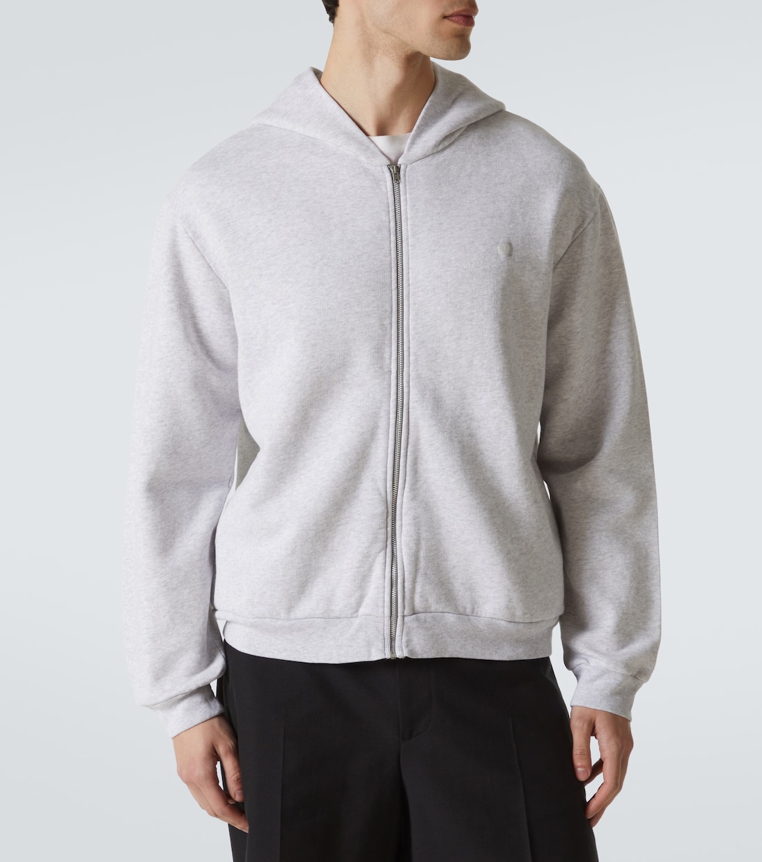 Sudadera Face de algodón con cremallera | Acne Studios