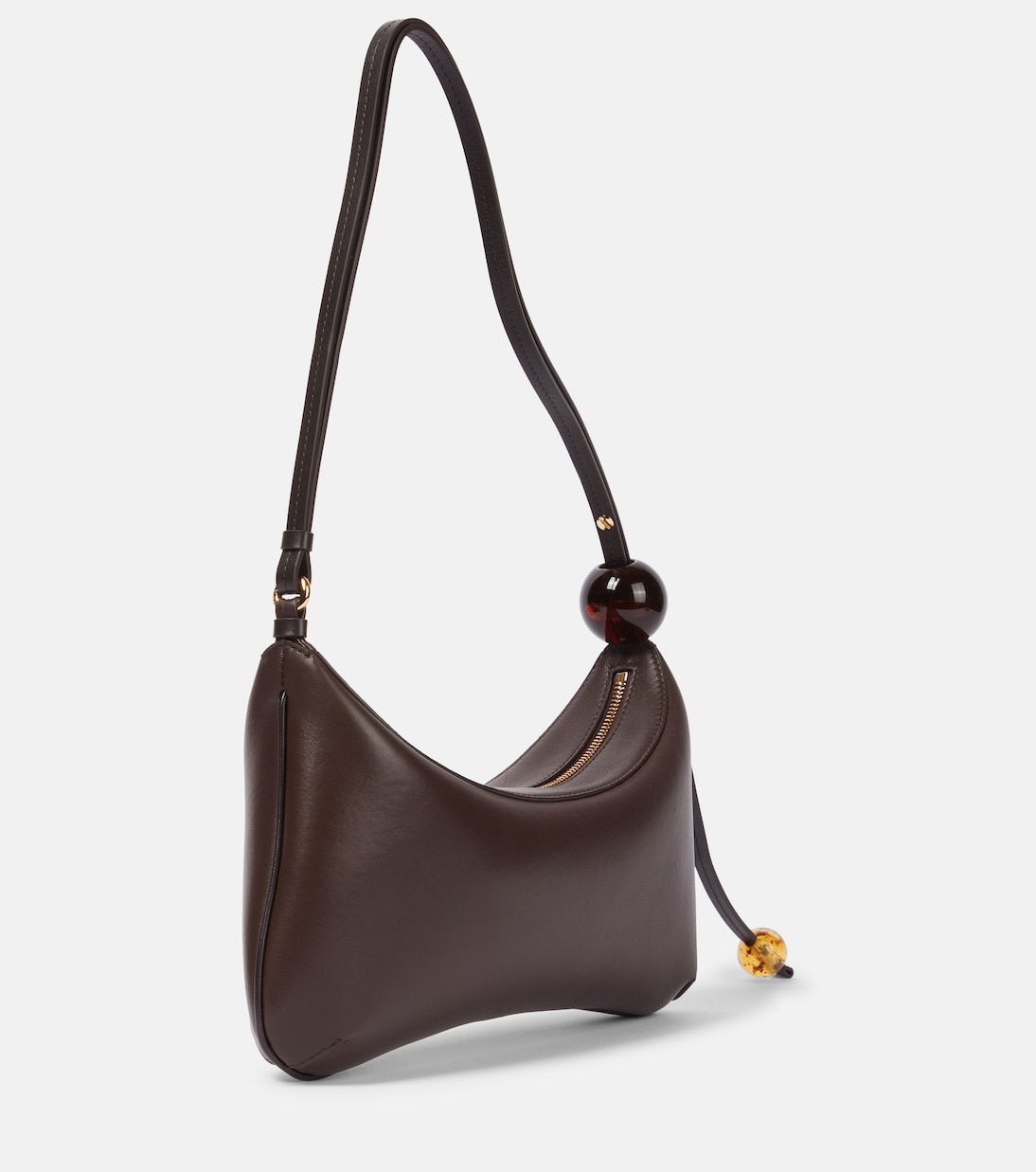 Bisou Perle Large leather shoulder bag | Jacquemus
