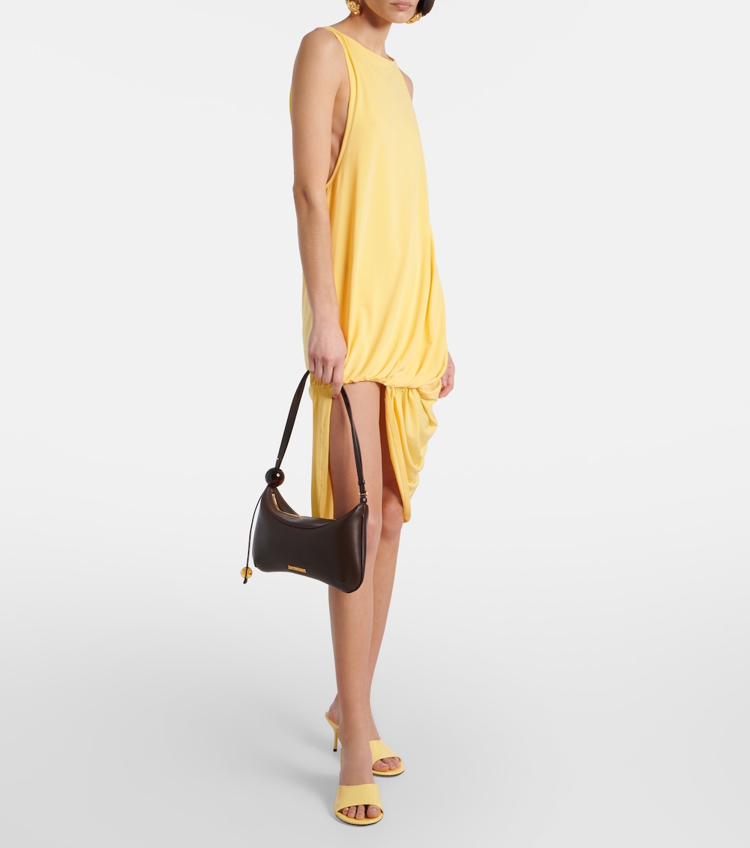 Bisou Perle Large leather shoulder bag | Jacquemus