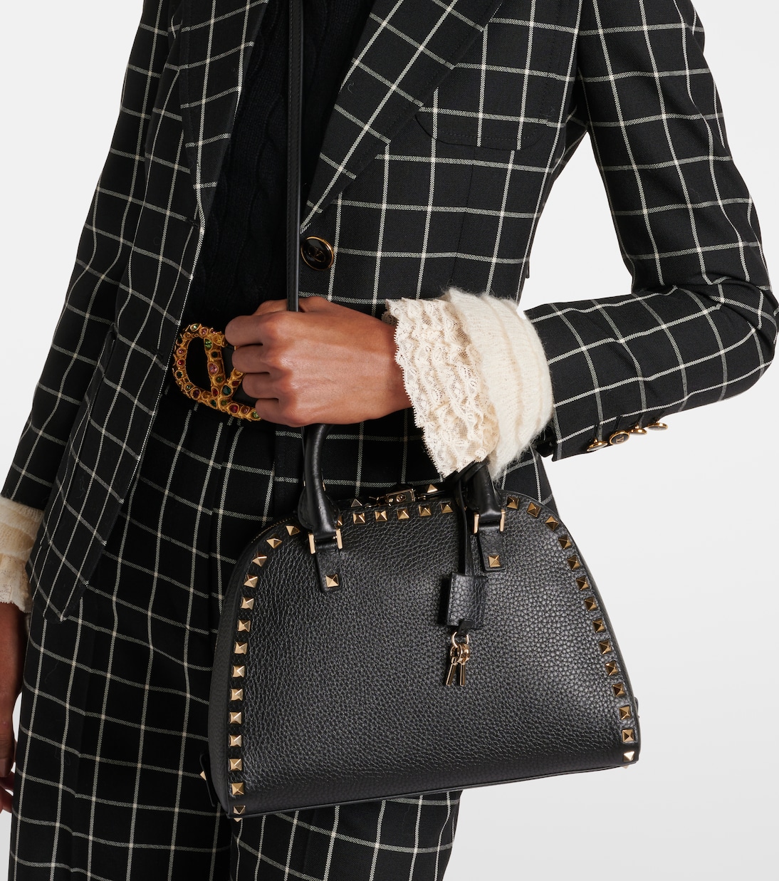 Tote Rockstud Medium aus Leder | Valentino Garavani