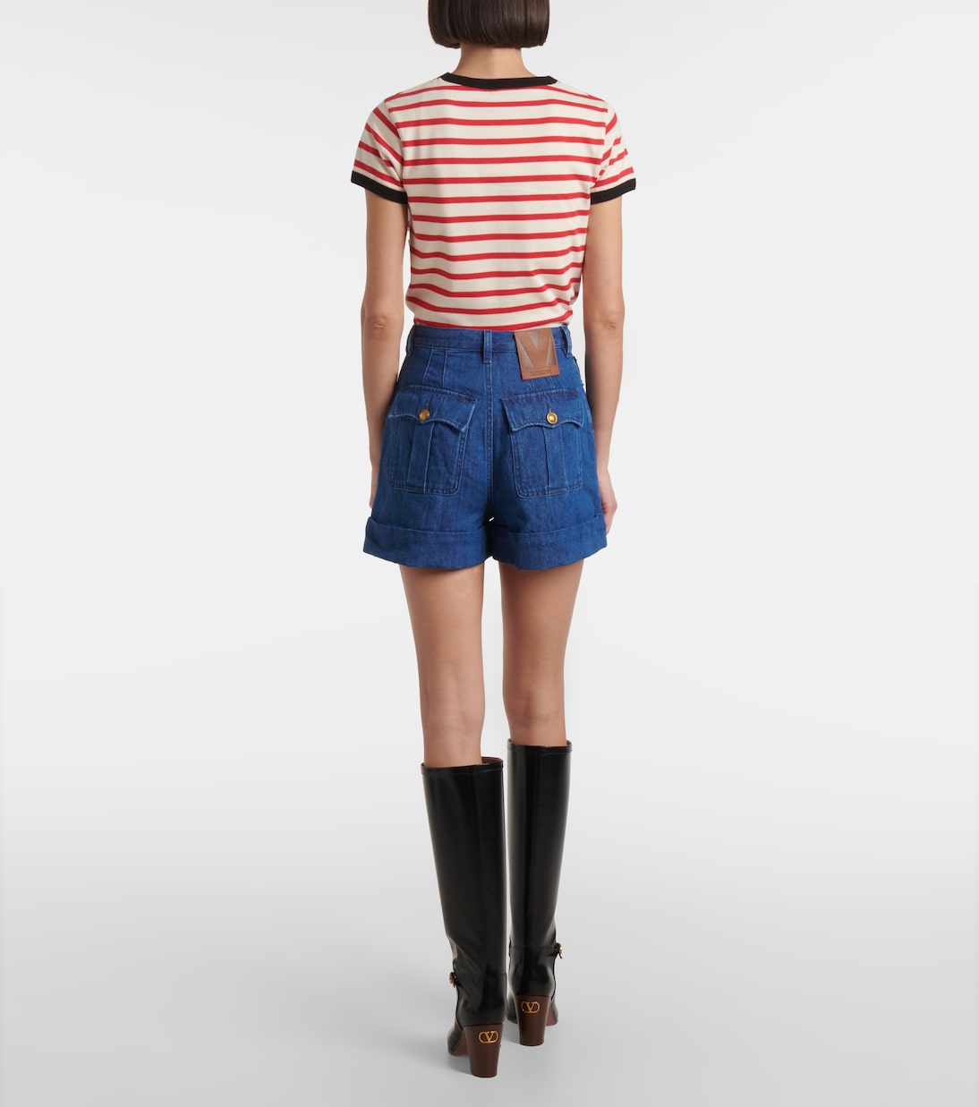 Short en coton et lin | Valentino