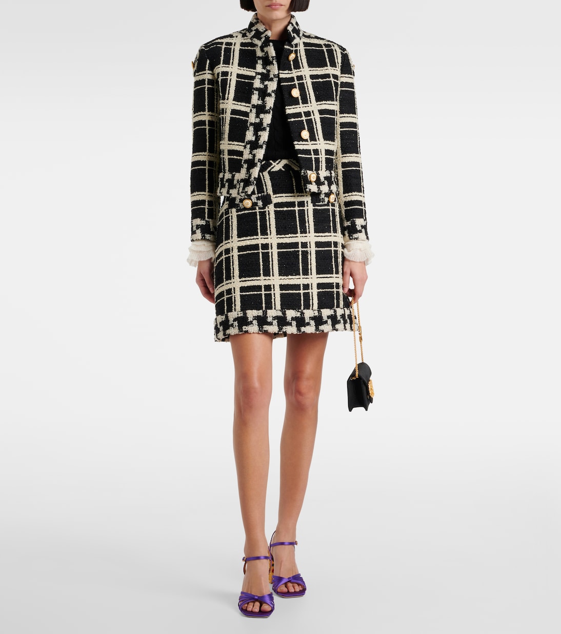 Mossi wool-blend tweed miniskirt | Valentino