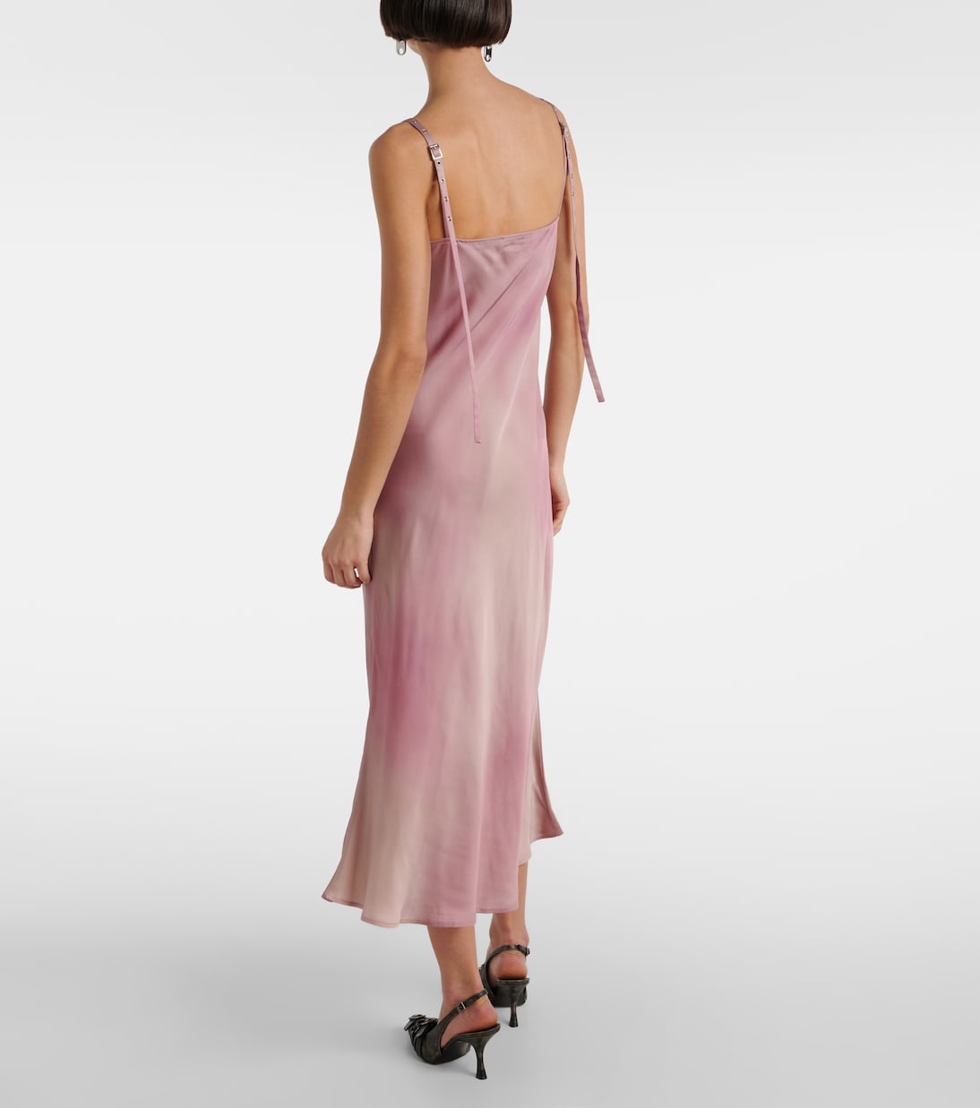 Robe midi en satin | Acne Studios
