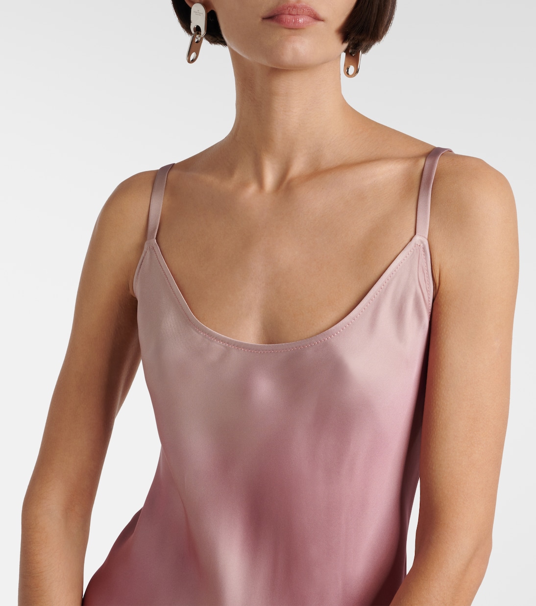 Robe midi en satin | Acne Studios