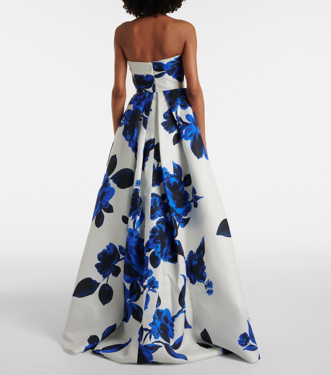 Vestido de fiesta de seda drapeado | Monique Lhuillier