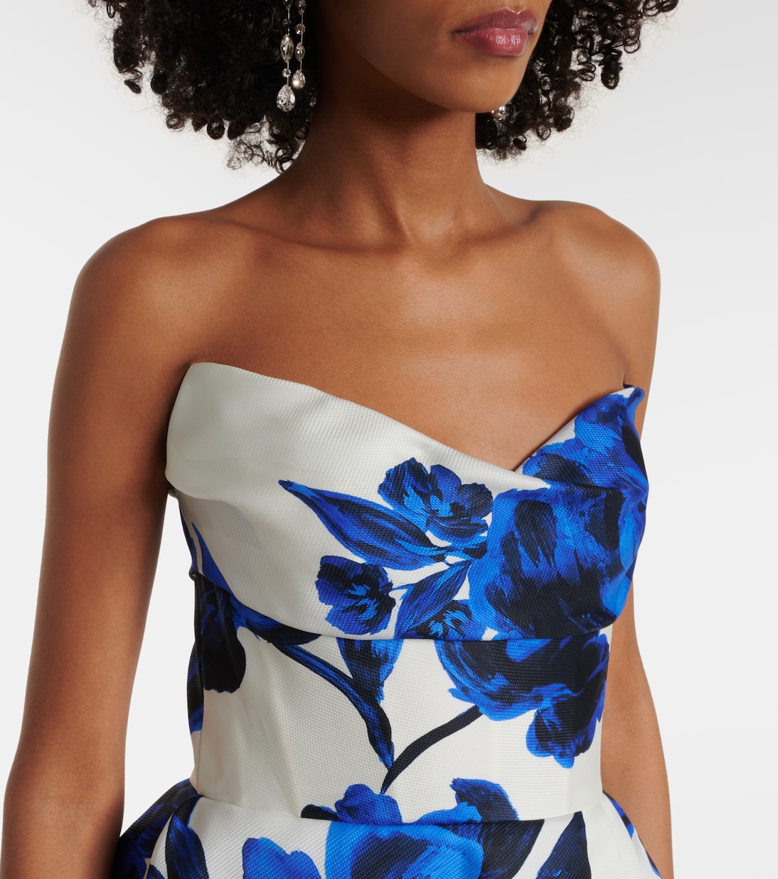 Vestido de fiesta de seda drapeado | Monique Lhuillier