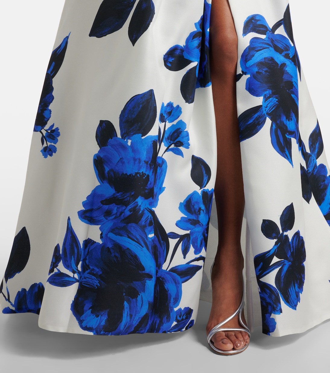 Vestido de fiesta de seda drapeado | Monique Lhuillier