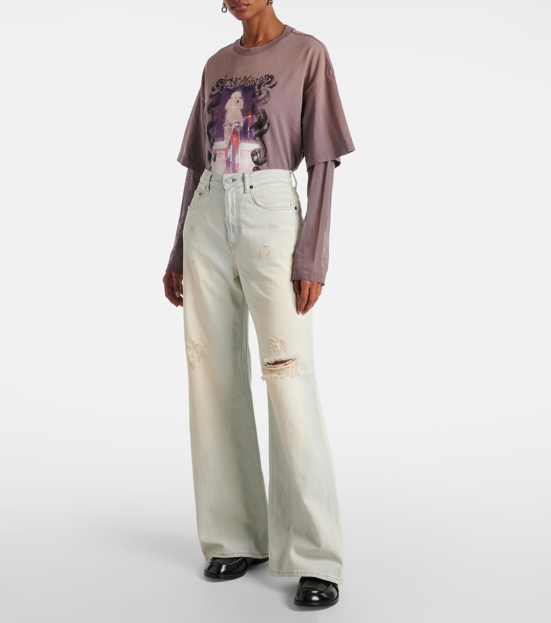 Jeans regular Shorebreak con cut-out | Acne Studios