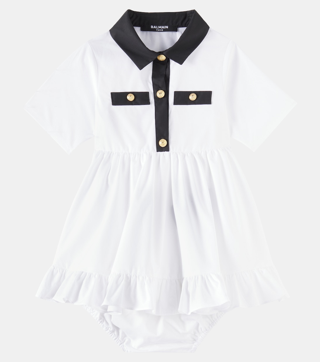 Baby Set aus Polokleid und Höschen | Balmain Kids