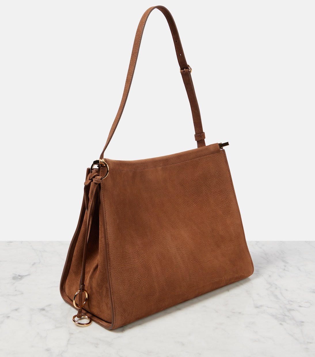 Le Click Medium suede shoulder bag | Alaïa